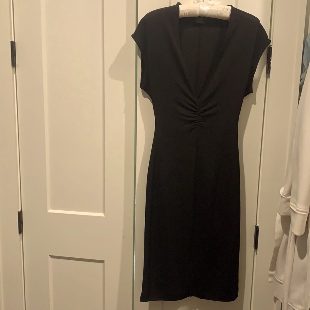 French Connection Classic Black Low Cut Dress